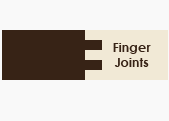 Wood Drapery Pole Finger Joints